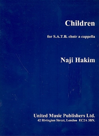 Children for mixed chorus a cappella score