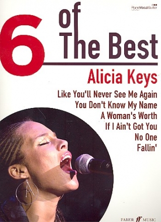6 of the Best: Alicia Keys piano/vocal/guitar songbook