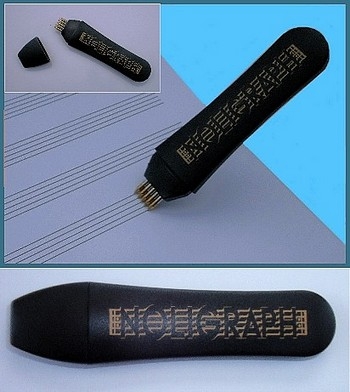 Noligraph  Notenlinienschreiber mit 5 Kugelschreiberminen