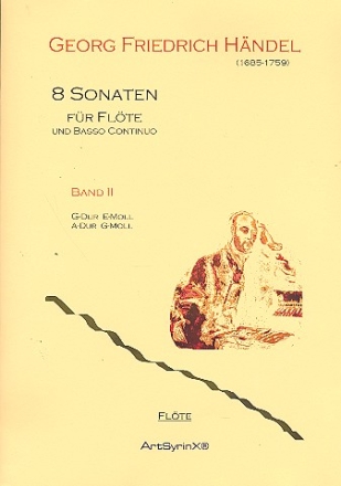 8 Sonaten Band 2 f�r Fl�te und Bc Fl�tenstimme