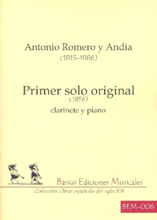 Premier solo original para clarinete y piano