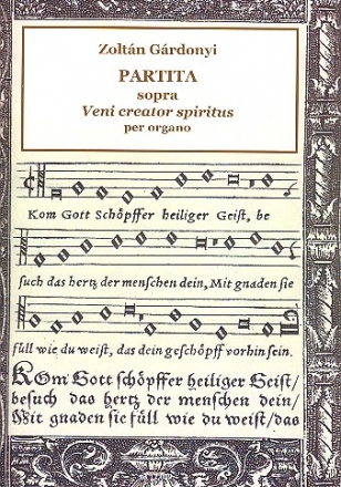 Partita sopra Veni creator spiritus für Orgel