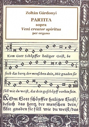 Partita sopra Veni creator spiritus fr Orgel