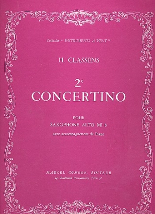 Concertino Nr.2 fr Altsaxophon und Klavier