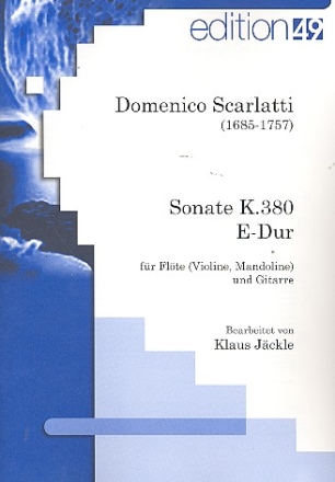 Sonate E-Dur K380 fr Flte (Violine, Mandoline) und Gitarre