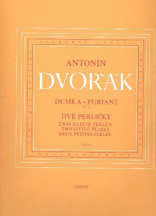 Dumka - Furiant op.12  und  2 kleine Perlen (B156) fr Klavier