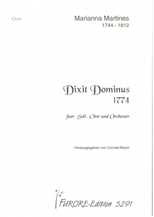Dixit Dominus fr Soli, gem Chor und Orchester Chorpartitur