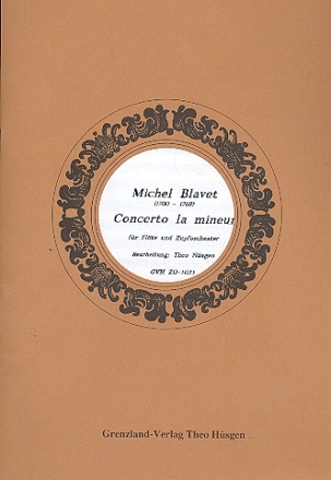 Concerto en la mineur fr Flte und Zupforchester Partitur