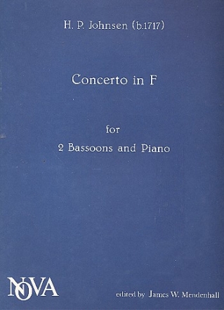 Konzert F-Dur für 2 Fagotte und Streicher für 2 Fagotte und Klavier Stimmen