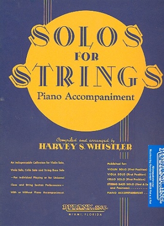 Solos for Strings  for cello and piano piano accompaniment