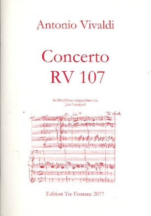 Konzert RV107 fr 5 Blockflten (AAABB(Sb)) Partitur und Stimmen