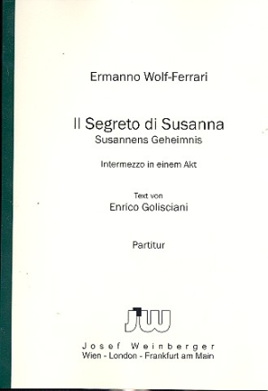 Il segreto di Susanna  Partitur (it)