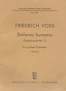 Sinfonia humana fr Orchester fr Orchester Studienpartitur