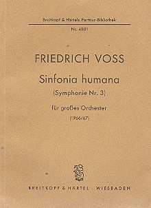 Sinfonia humana fr Orchester fr Orchester Studienpartitur