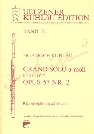 Grand solo a-Moll op.57,2 fr Flte und klavier ad lib.