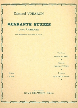 40 tudes vol.2 (nos.21-40) pour trombone