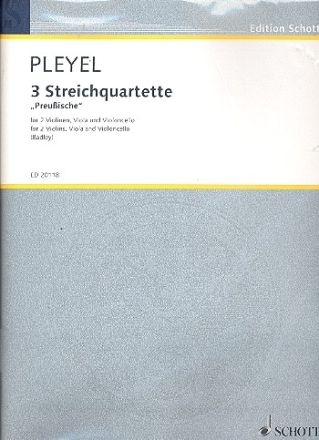 3 Streichquartette Benton 331-333 fr Streichquartett Partitur und Stimmen