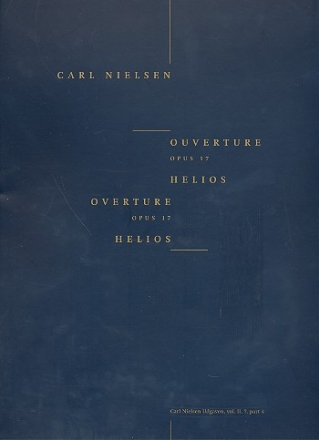 Overture Helios op.17 for orchestra score archive copy