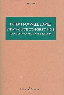 Strathclyde Concerto No. 5 HPS 1236 fr Violine, Viola und Streichorchester Studienpartitur