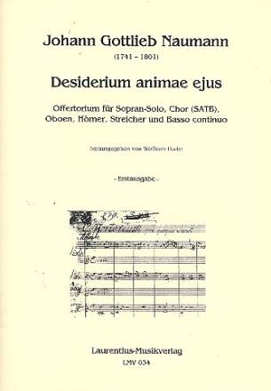 Desiderium animae ejus fr Sopran, gem Chor und Orchester Partitur