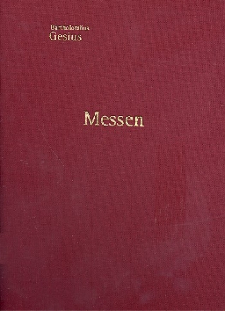 Messen fr gem Chor und Instrumente Partitur,  gebunden