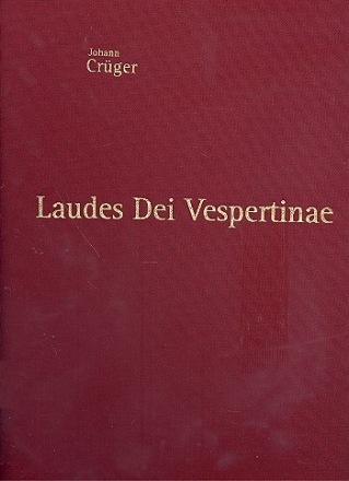 Laudes Dei Vespertinae fr gem Chor und Instrumente Partitur,  gebunden