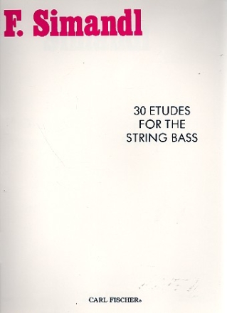 30 Etudes  for the string bass