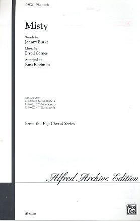 Misty for mixed chorus (SAB) a cappella score (piano for rehearsal only)