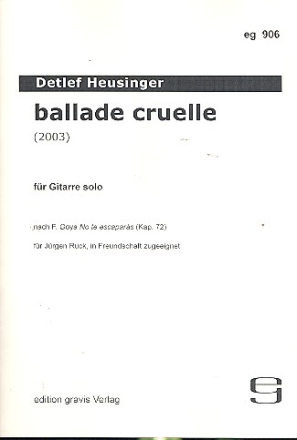 Ballade cruelle fr Gitarre