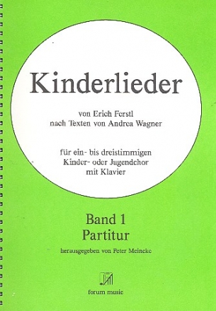 Kinderlieder Band 1 fr Kinderchor und Klavier Partitur