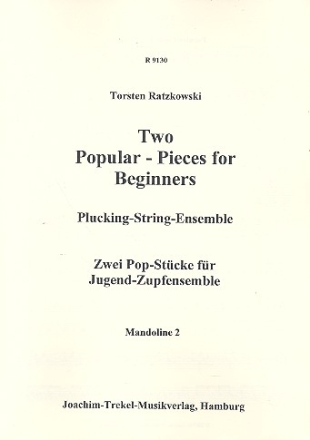 2 popular Pieces for Beginners fr Zupforchester Mandoline 2