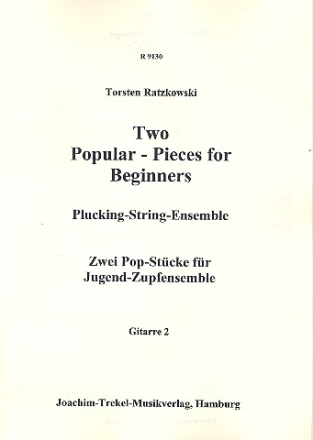 2 popular Pieces for Beginners fr Zupforchester Gitarre 2