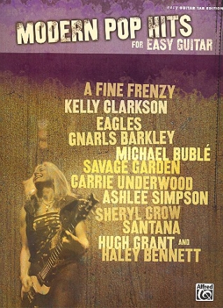 Modern Pop Hits: for easy guitar songbook vocal/guitar/tab