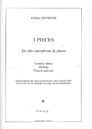 3 Pieces - for alto  saxophone and piano