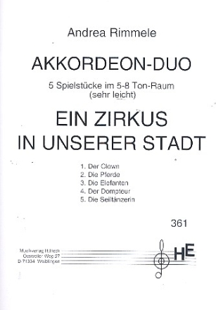 Ein  Zirkus in unserer Stadt fr 2 Akkordeons Spielpartitur