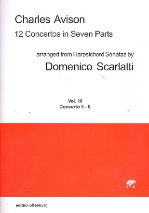 12 Concertos in 7 Parts vol.3 (nos.5-6) for 4 violins, viola, cello and Bc score