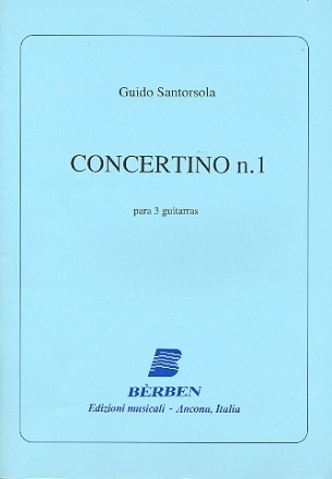 Concertino no.1 para 3 guitarras partitura y partes