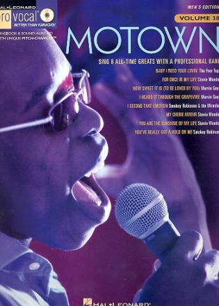 Motown (+CD): for male singers songbook vocal/guitar Pro Vocal Series vol.38