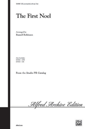 The first Noel for mixed chorus and piano (flute ad lib) acore