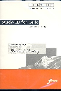 Sonate e-Moll Nr.4 op.38,1 CD mit der Klavierbegleitung zum Solocello in 3 Tempi