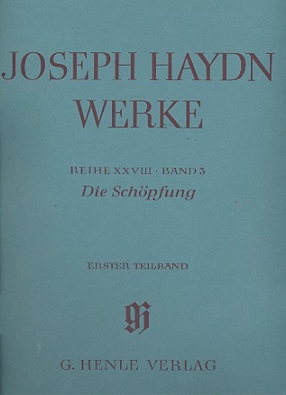 Joseph Haydn Werke Reihe 28 Band 3 Teilband 1 Die Schpfung