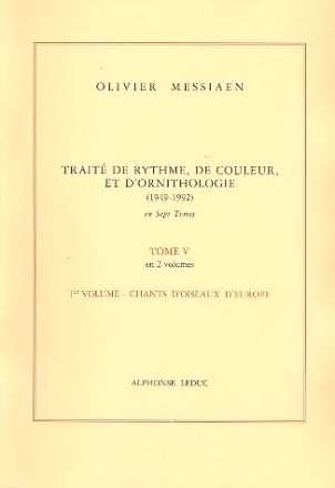 Trait de rythme, de couleur et d'ornithologie tome 5 vol.1