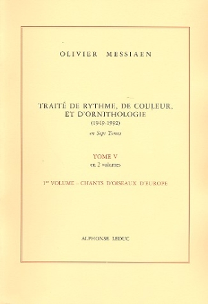 Trait de rythme, de couleur et d'ornithologie tome 5 vol.1