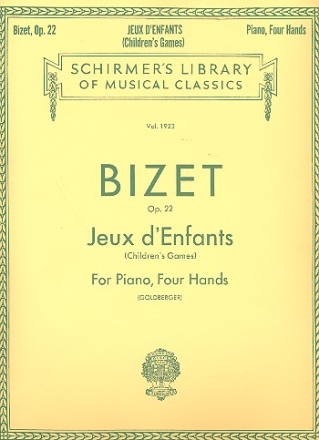 Jeux d'enfants op.22 for piano 4 hands score