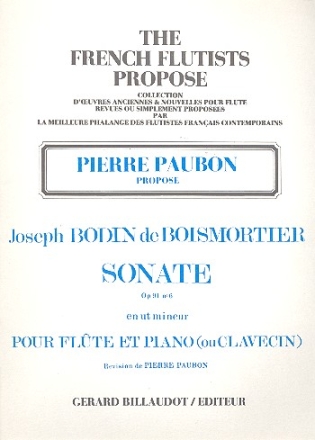 Sonate ut mineur op.91,6 pour flte et piano