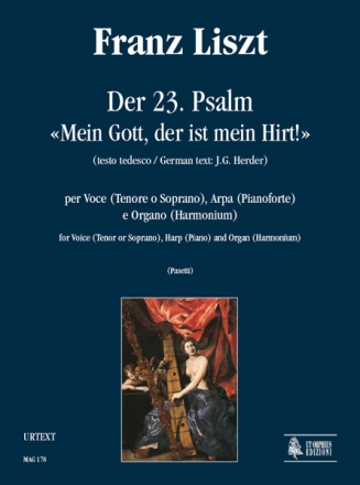 Mein Gott der ist mein Hirt fr Tenor (Sopran), Harfe (Klavier) und Orgel (Harmonium) Partitur und Stimmen