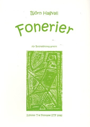 Fonerier fr 4 Blockflten (SATB) Spielpartitur