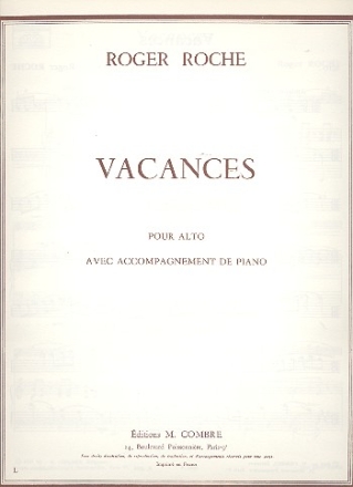 Vacances pour alto et piano