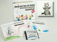 Musik und Tanz fr Kinder Combination Komplettpaket 1. Unterrichtsjahr (plus GRATIS Musikater-Plschtier) Paket - Lehrerband - 2 Kinderhefte mit Elterninfos - CD-Box - +Musikat