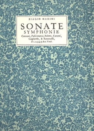 Sonate, symphonie, canzoni... a 1, 2, 3, 4, 5 e 6 voci facsimile